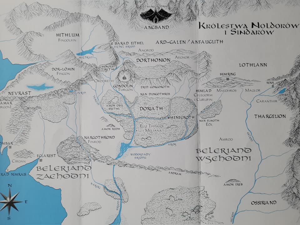 Mapy Królestw Noldorów i Sindarów